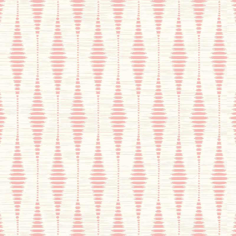 Geometriniai kilimas švelniai rožinės rabaul ikat - „Tenstickers“