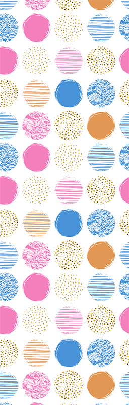 Geometrinis kilimas spalvotų taškų raštu - „Tenstickers“