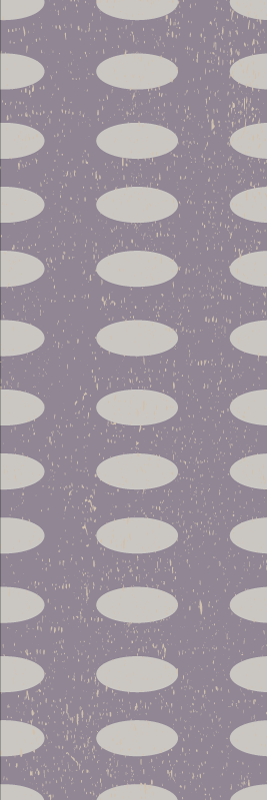 Geometrinis pilkų ir violetinių ratų kilimas - „Tenstickers“