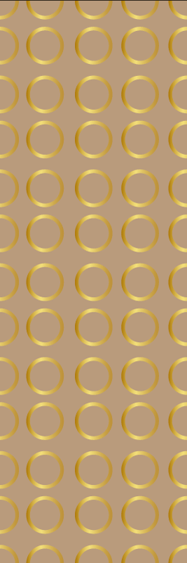 Geometriniai kilimas auksiniai apskritimai - „Tenstickers“
