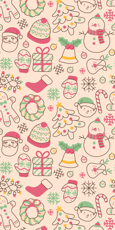 Kalėdinis kilimėlis su kalėdinėmis lemputėmis - „Tenstickers“