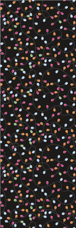 Kalėdinis kilimėlis sušalusių Šviesų dekoracijos - „Tenstickers“