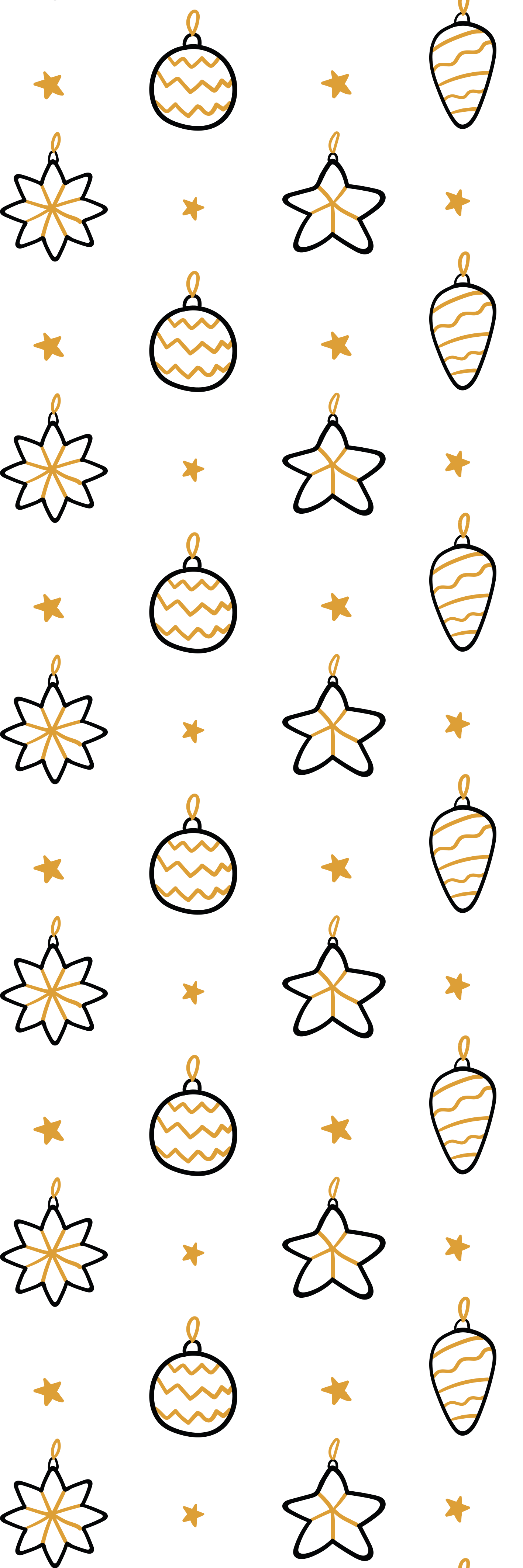 Kalėdinis kilimėlis su baltu geometriniu žvaigždžių raštu - „Tenstickers“