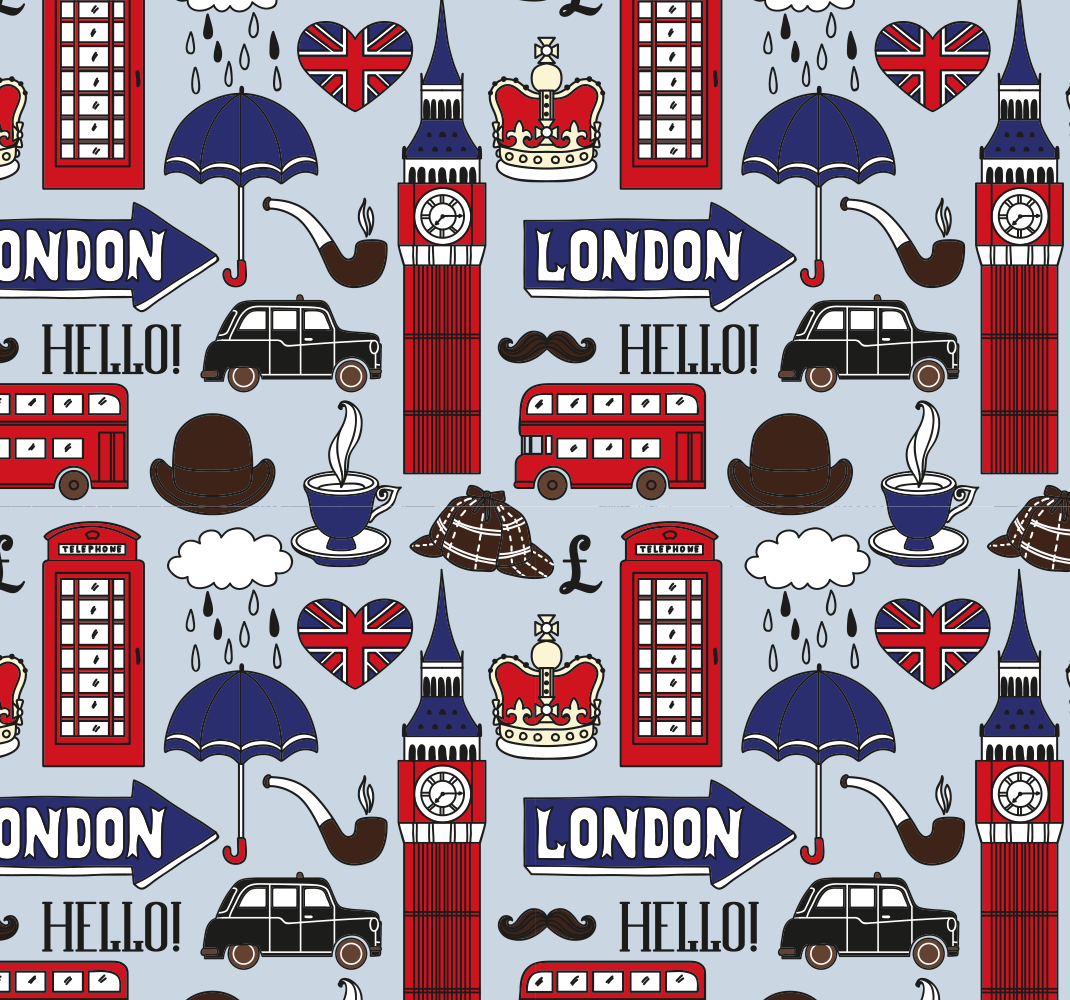 Vinilo kilimėlis miegamajam geriausia iš londono - „Tenstickers“