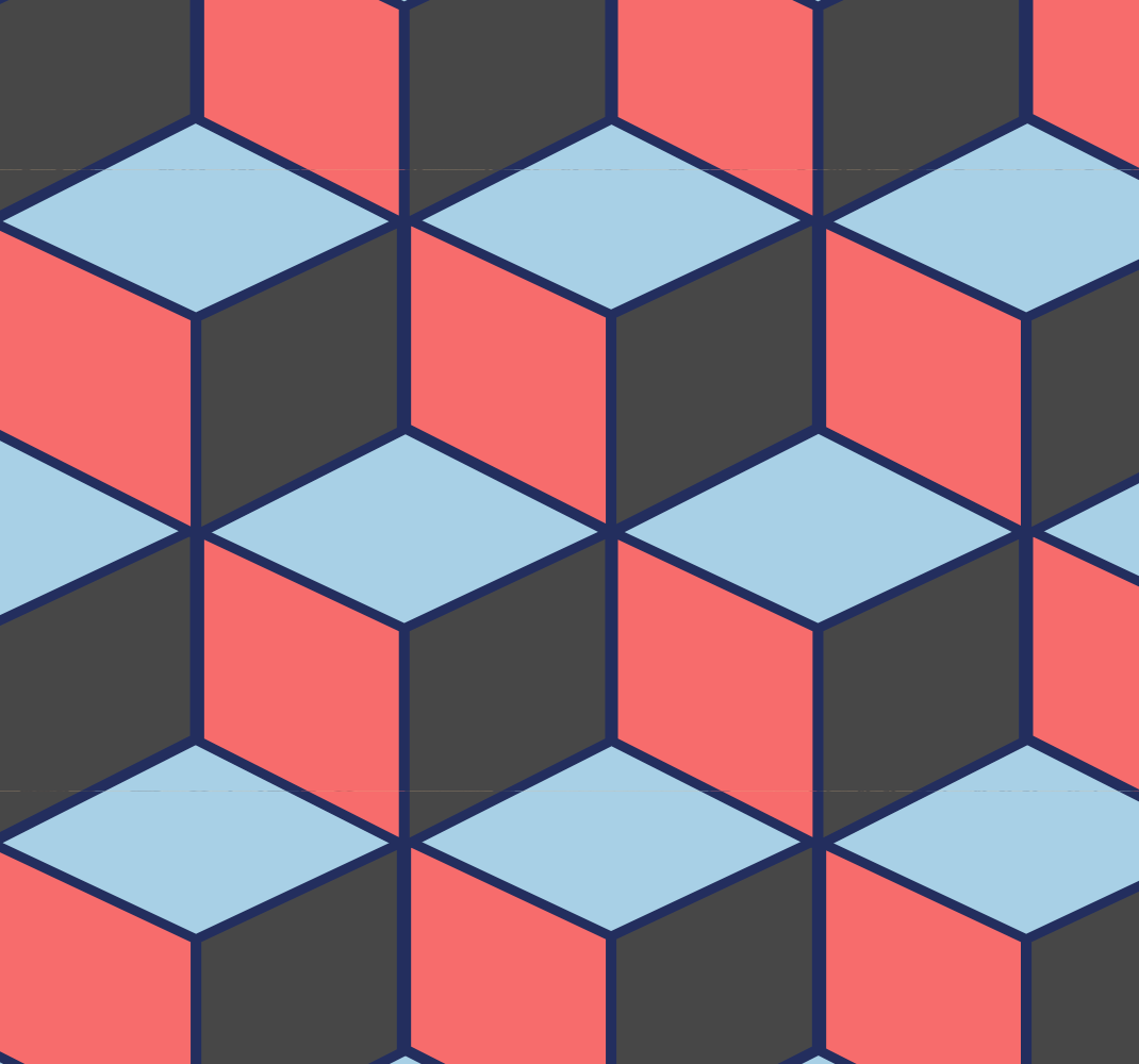 Vinilo kilimėlis miegamajam geometriniais kvadratais 3d - „Tenstickers“