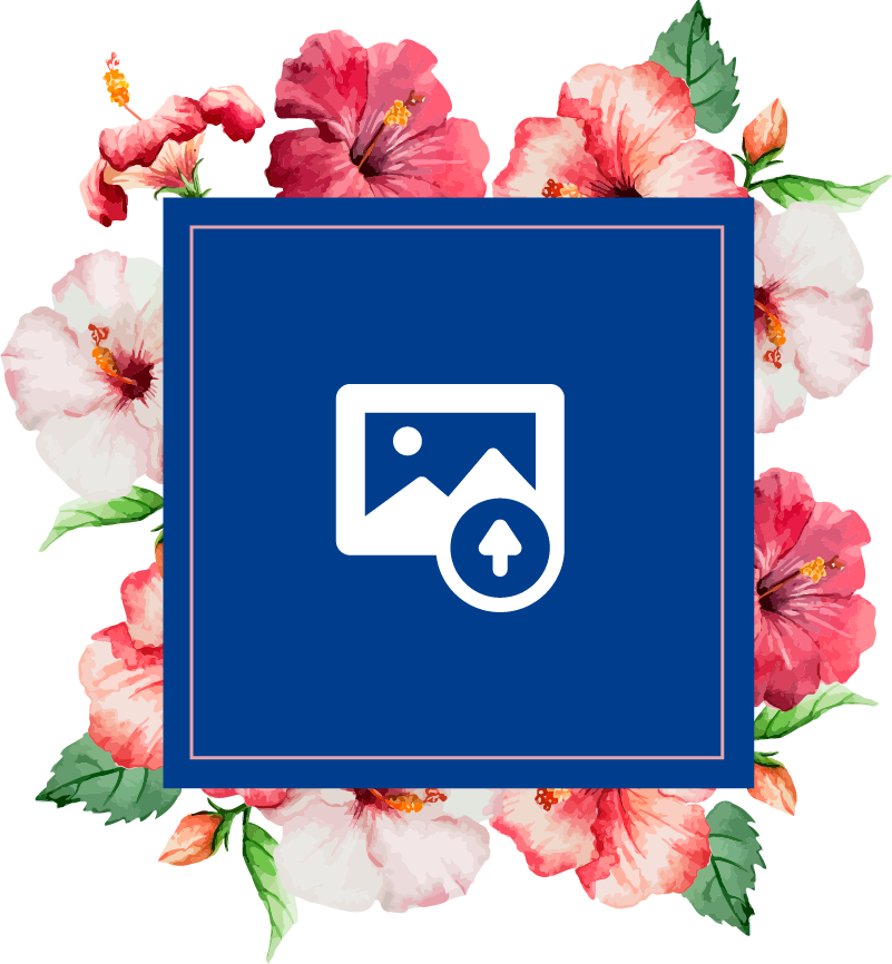 Gamtos vinilinis kilimas hibisko gėlių raštu - „Tenstickers“