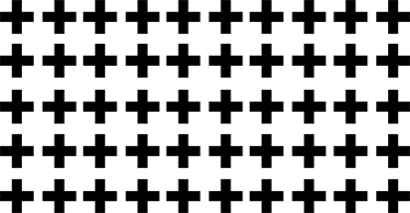 Geometriniai kilimas juodai baltomis kryžiais - „Tenstickers“