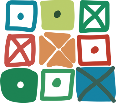 Geometriniai kilimas su skirtingų kvadratų dizainu - „Tenstickers“