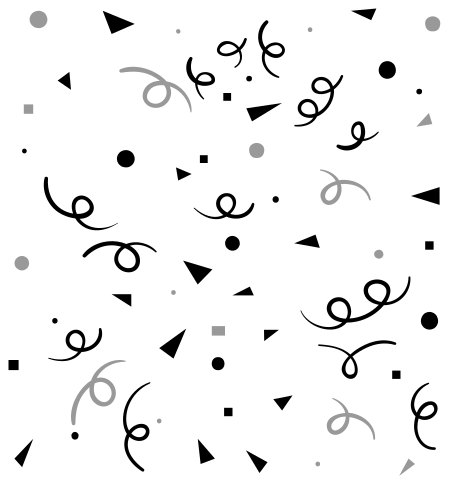Geometriniai kilimas juodas ir pilkas konfeti - „Tenstickers“