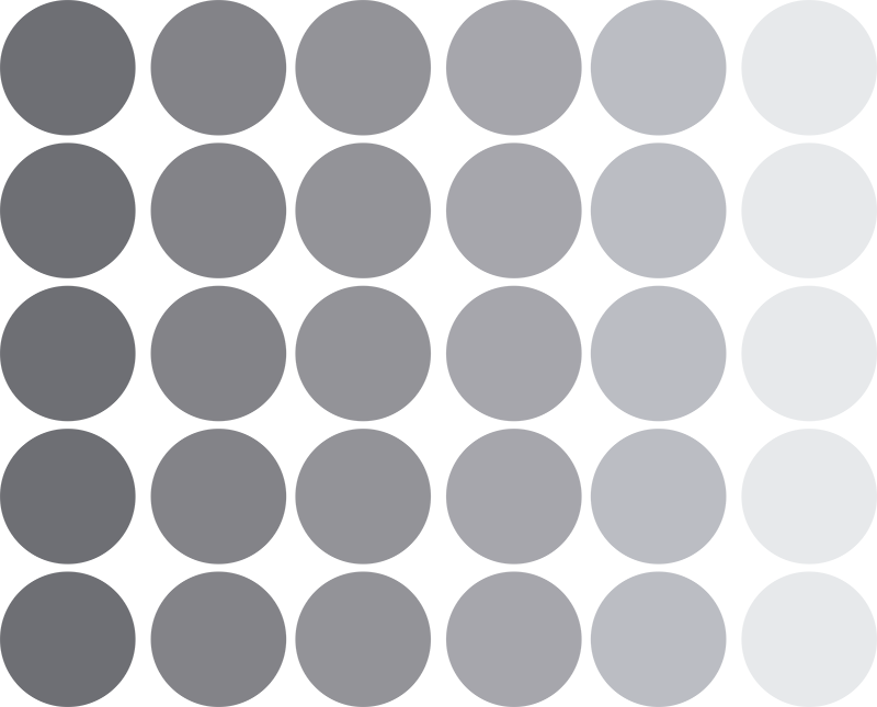 Geometriniai kilimas pilkos spalvos apskritimai - „Tenstickers“