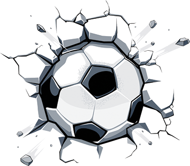 Vaikų vinilinė kilimėlė 3d futbolo kamuolys - „Tenstickers“