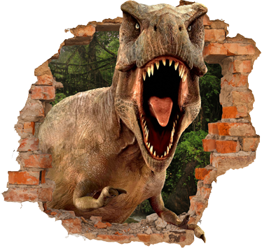 Vaikų vinilinė kilimėlė 3d t-rex - „Tenstickers“