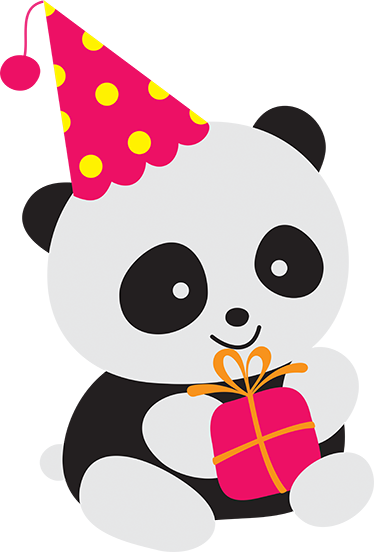 Vaikų vinilinė kilimėlė su kūdikių panda ir dovanėle - „Tenstickers“