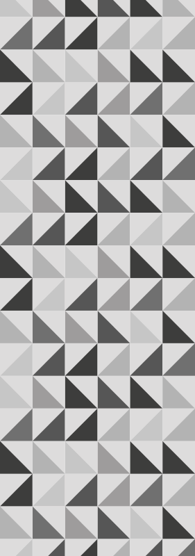 Vonios kambario vinilo kilimėlis geometriniai trikampiai - „Tenstickers“