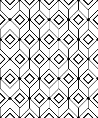 Geometriniai kilimas modernūs deimanto elementai - „Tenstickers“