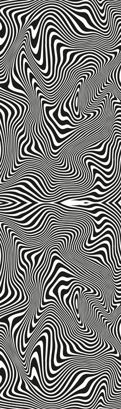 Vonios kambario vinilo kilimėlis zebra 3d efektas - „Tenstickers“