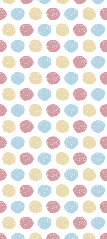 Skandinaviški kilimai su pastelinių spalvų taškeliais - „Tenstickers“