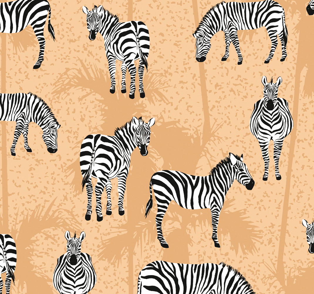 Gyvūnų vinilo kilimėlis zebra voniai - „Tenstickers“