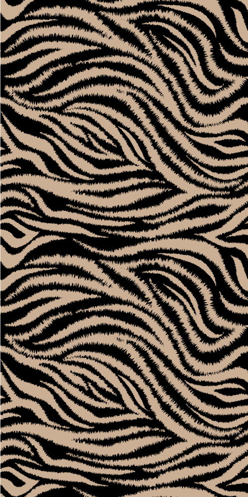 Gyvūnų vinilo kilimėlis su zebra dryžiais - „Tenstickers“