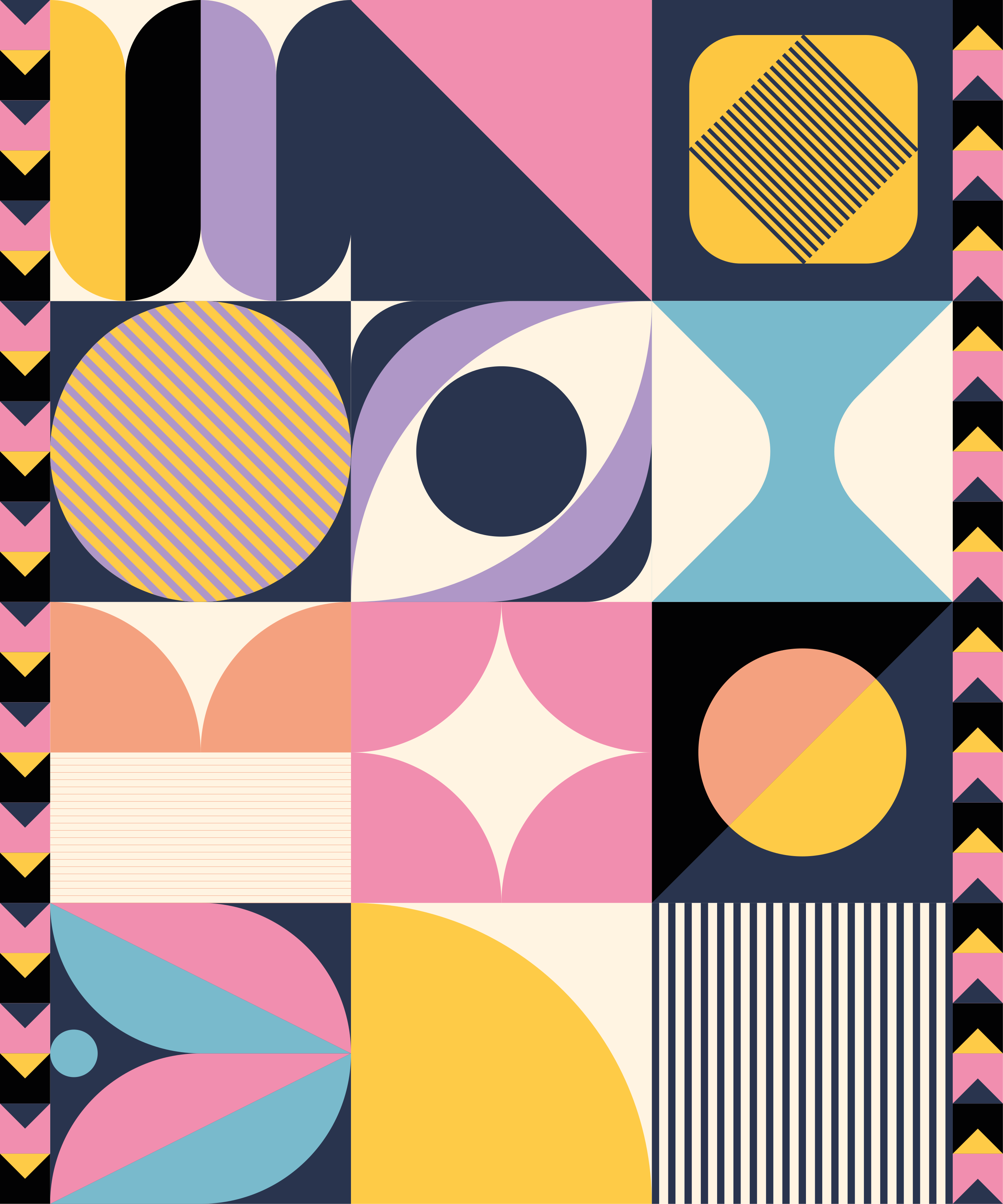 Modernus vinilinis kilimas daugiakampio geometrinio meno - „Tenstickers“