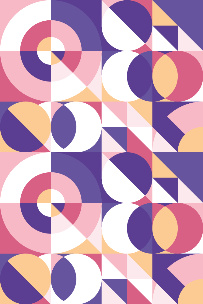 Modernus vinilinis kilimas abstrakčios geometrinės figūros - „Tenstickers“