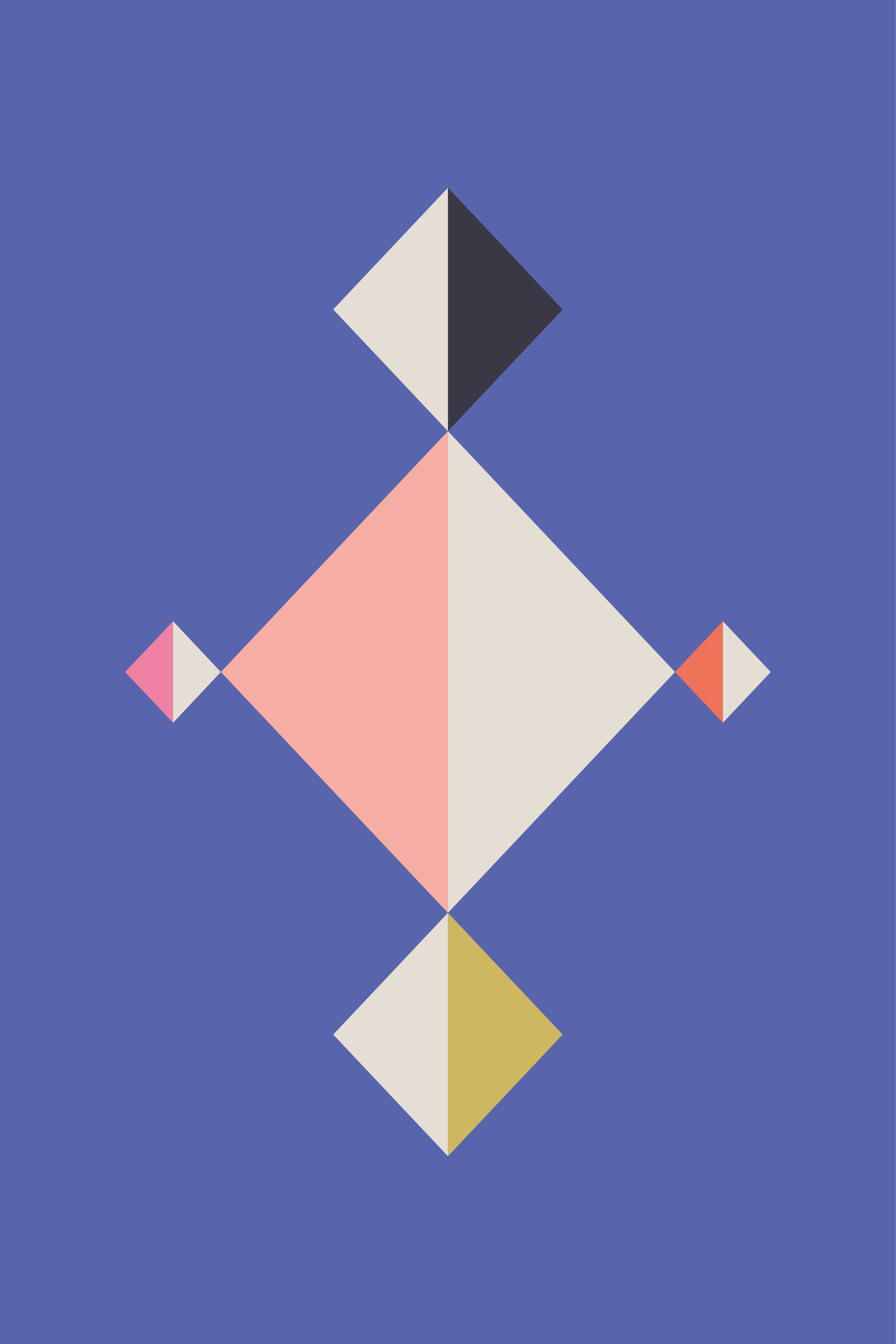Modernus vinilinis kilimas geometrinių raštų menas - „Tenstickers“
