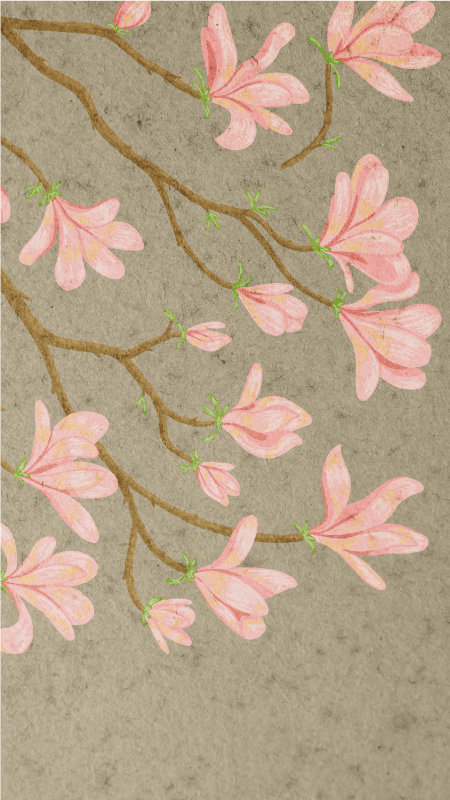 Senoviniai viniliniai kilimai magnolijos stiliaus - „Tenstickers“