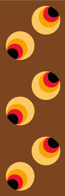 Senoviniai viniliniai kilimas pop akys - „Tenstickers“