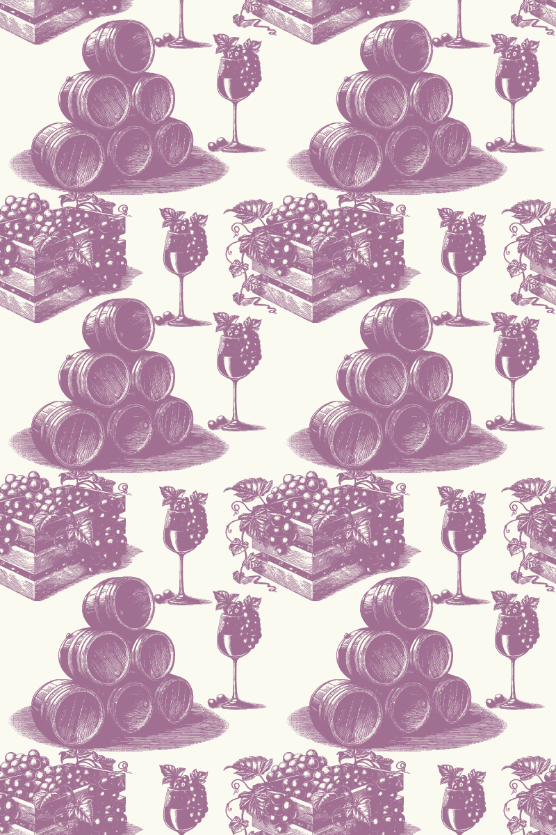 Senoviniai viniliniai kilimai violetiniu prancūzišku raštu - „Tenstickers“