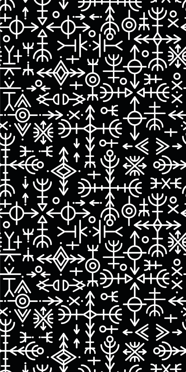 Senoviniai viniliniai kilimai su vikingų simboliais - „Tenstickers“