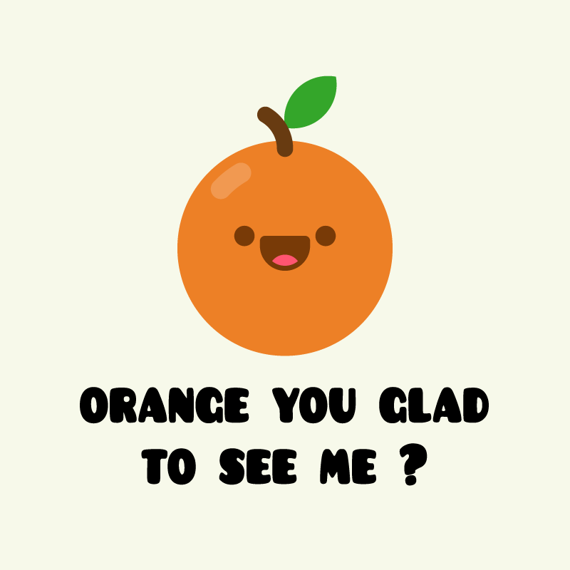 Vinilo kilimėlas su juokinga fraze „oranžinė“ - „Tenstickers“