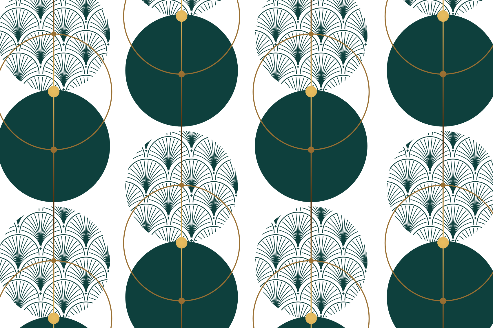 Geometrinis kilimas glamūrinio stiliaus meno - „Tenstickers“