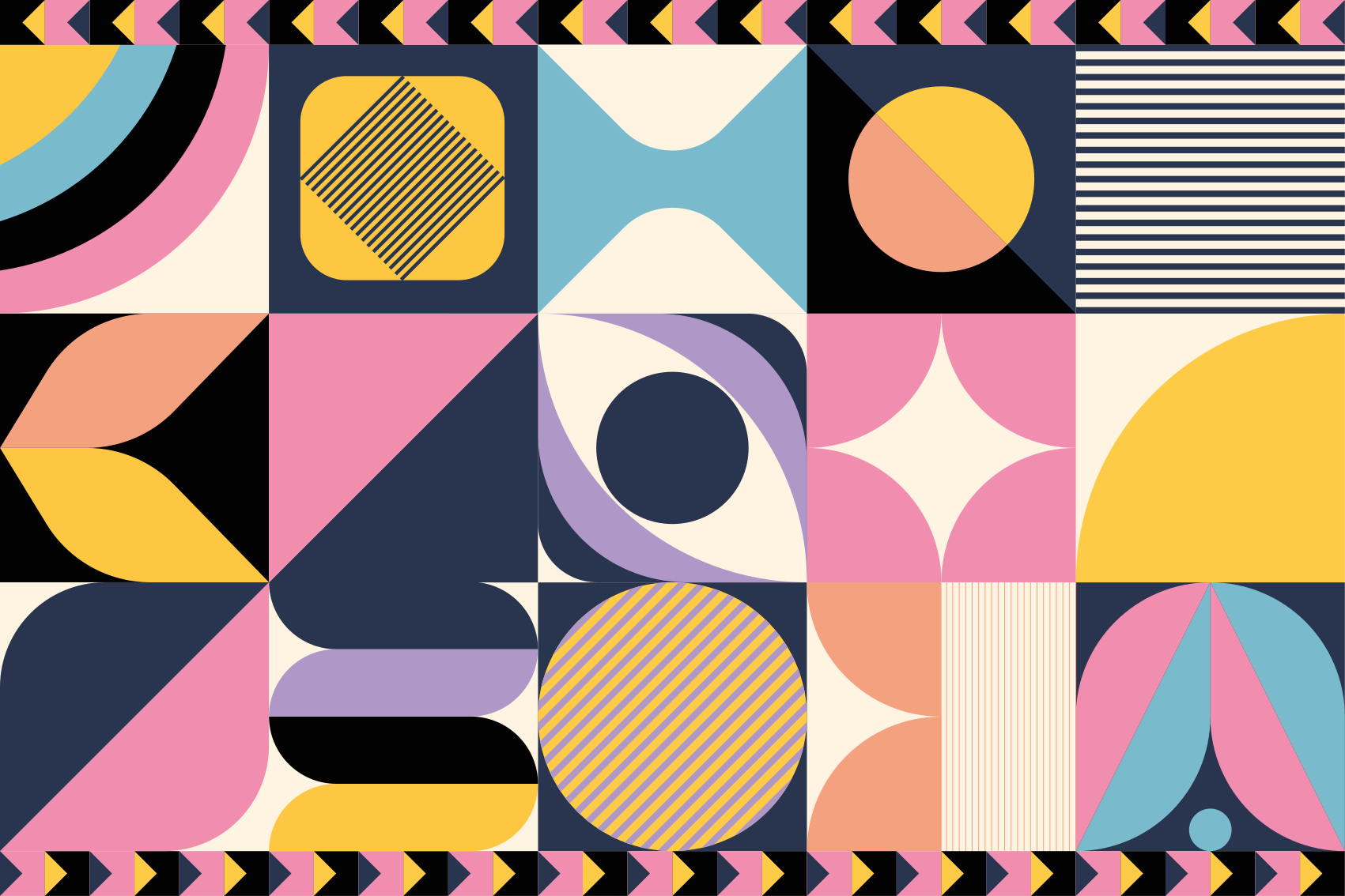 Geometriniai kilimas daugiakampių tapyba - „Tenstickers“