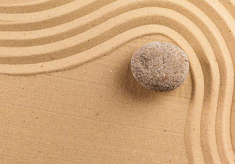 Bežinis kilimėlis tekstūruota zen sfera - „Tenstickers“