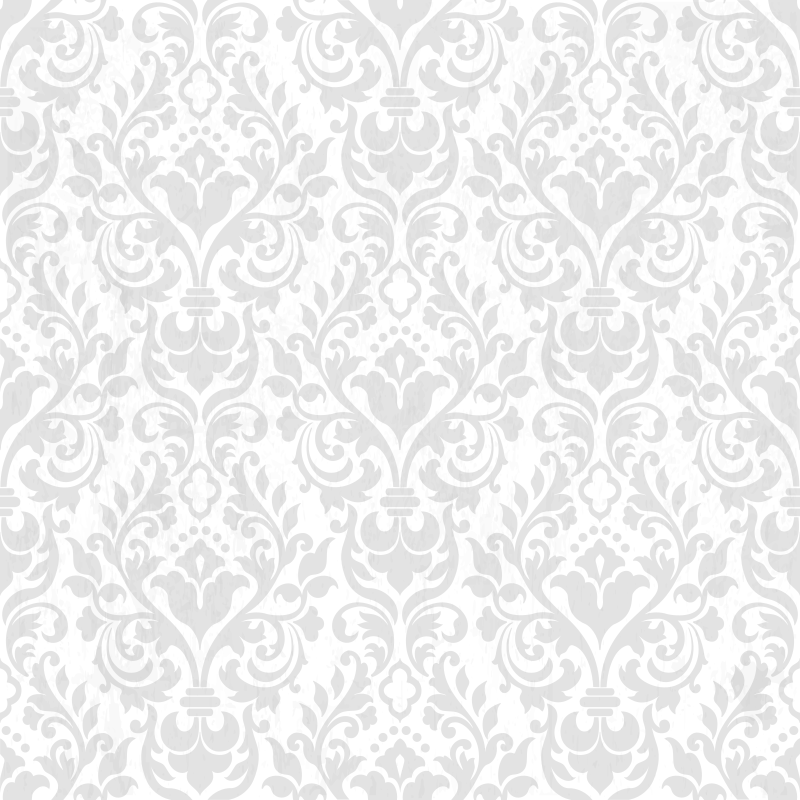 Balta kilimėlė grunge damask stiliumi - „Tenstickers“