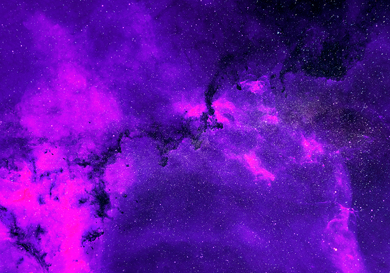 Purpurinis kilimėlis kosminė nebula - „Tenstickers“