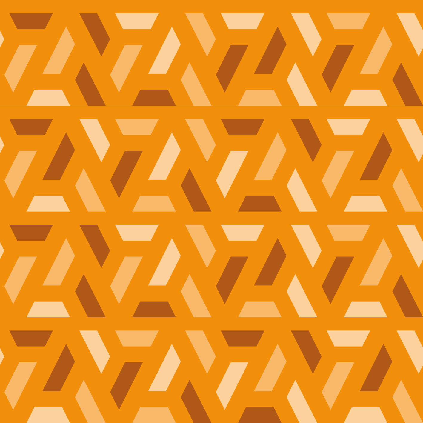 Oranžinės spalvos kilimėlis geometrinėmis tonomis - „Tenstickers“