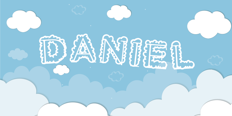 Debesota dangaus asmeninimas vinilo kilimėlis miegamajam - „Tenstickers“