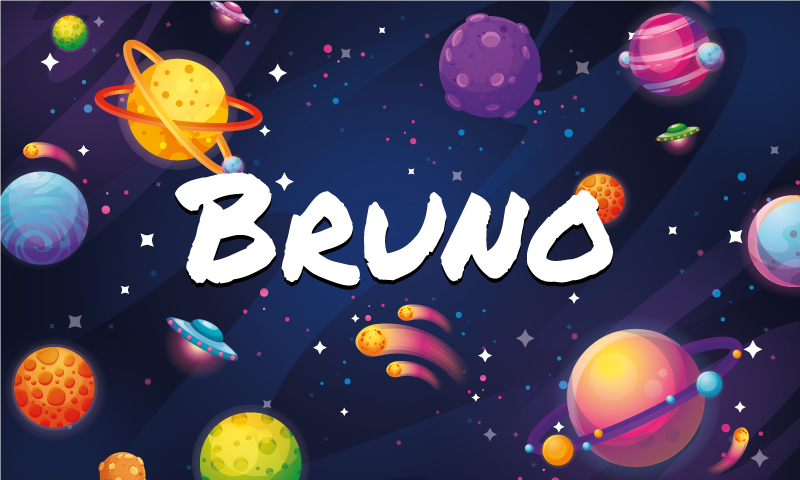 Pritaikomas kosmoso tematikos dizainas vinilinis kilimėlis - „Tenstickers“