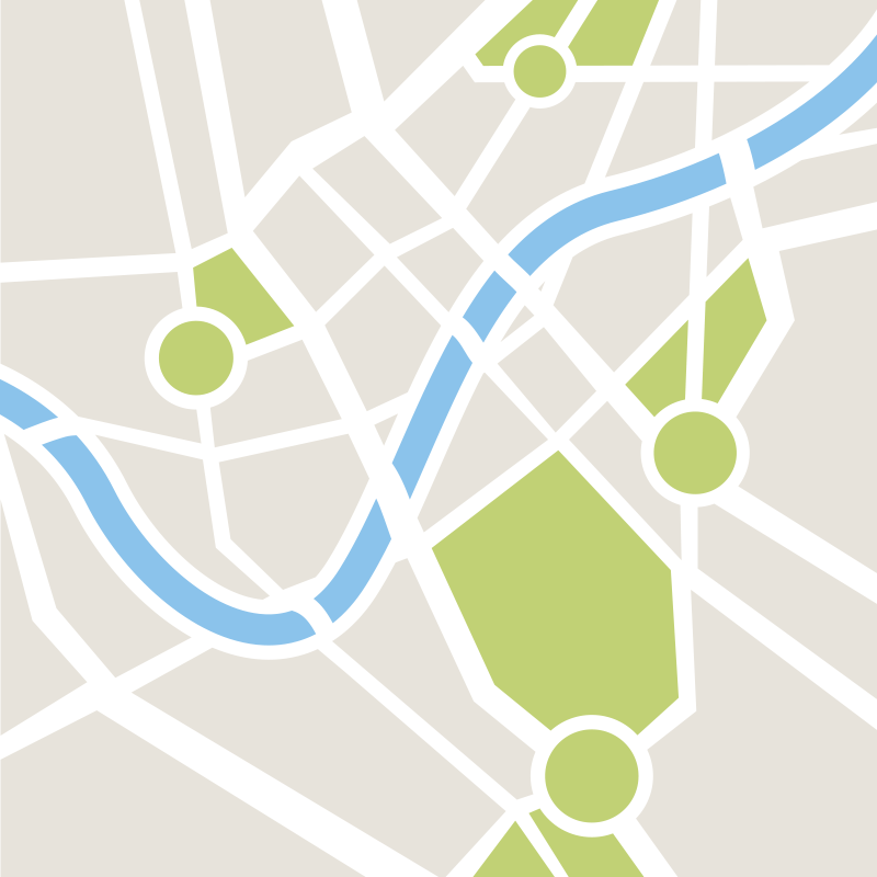 Nuostabus miesto kelių vinilo kilimas - „Tenstickers“