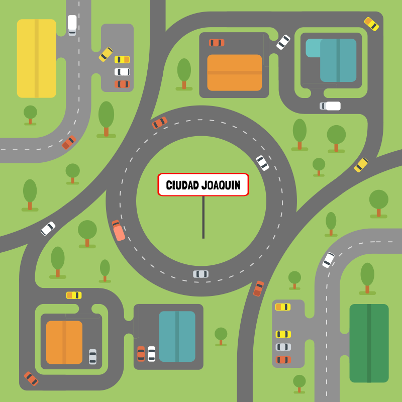 Kvadratinis miesto vinilo kilimas su individualizuotu pavadinimu - „Tenstickers“