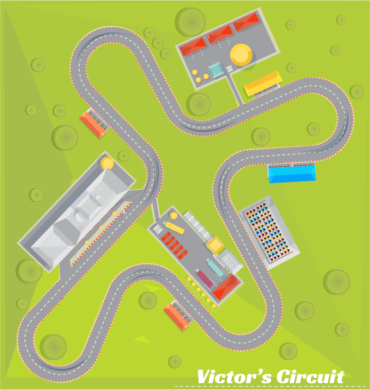 Nuostabus individualizuojamas lenktynių trasos vinilo kilimas - „Tenstickers“