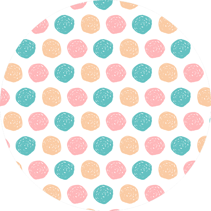 Minimalistiniai vinilinio kilimo polka taškai - „Tenstickers“