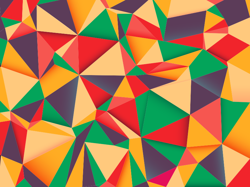 Vinilo kilimėlių spalvingas trikampio stilius - „Tenstickers“