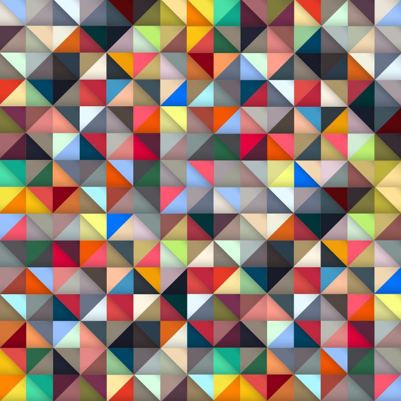 Spalvingas trikampis raštas geometriniai kilimas - „Tenstickers“