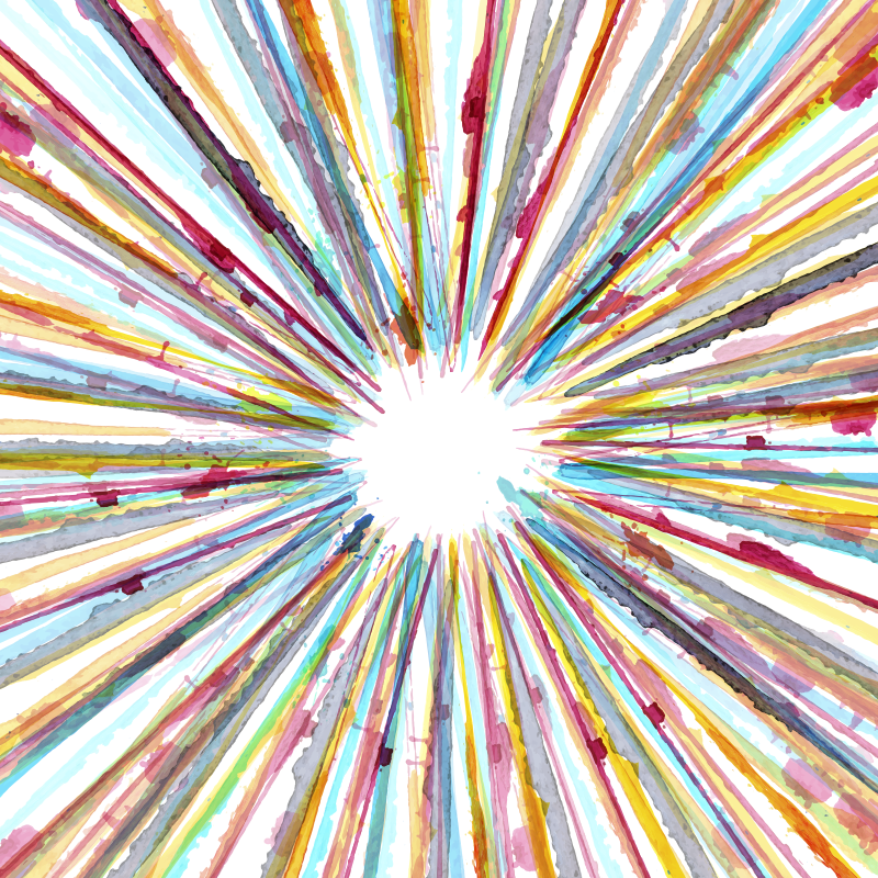 Akvarelės dryžuotas vinilo kilimas - „Tenstickers“