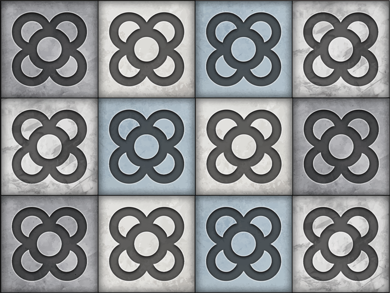 Barcelonos gatvės plytelių stiliaus modernus vinilo kilimas - „Tenstickers“