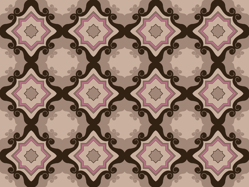 Nuostabios baroko plytelės derliaus vinilo kilimėlis - „Tenstickers“