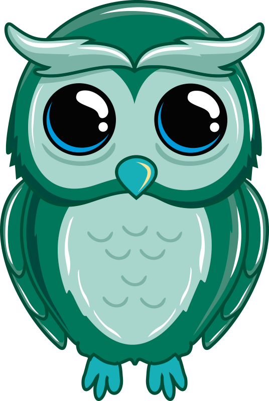 Vaikams mielas pelėdos gyvulinis vinilo kilimėlis - „Tenstickers“