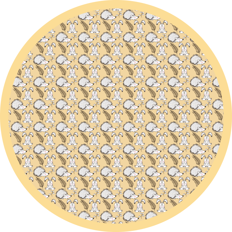 Kiaulienos ir triušių gyvulinis vinilo kilimėlis - „Tenstickers“